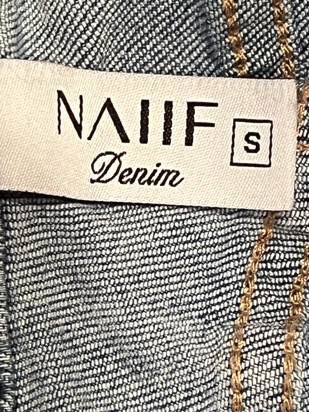 Naiif Italia Light Wash Distressed Blue Stretch Denim Skinny Jeans Sz S - Picture 10 of 15